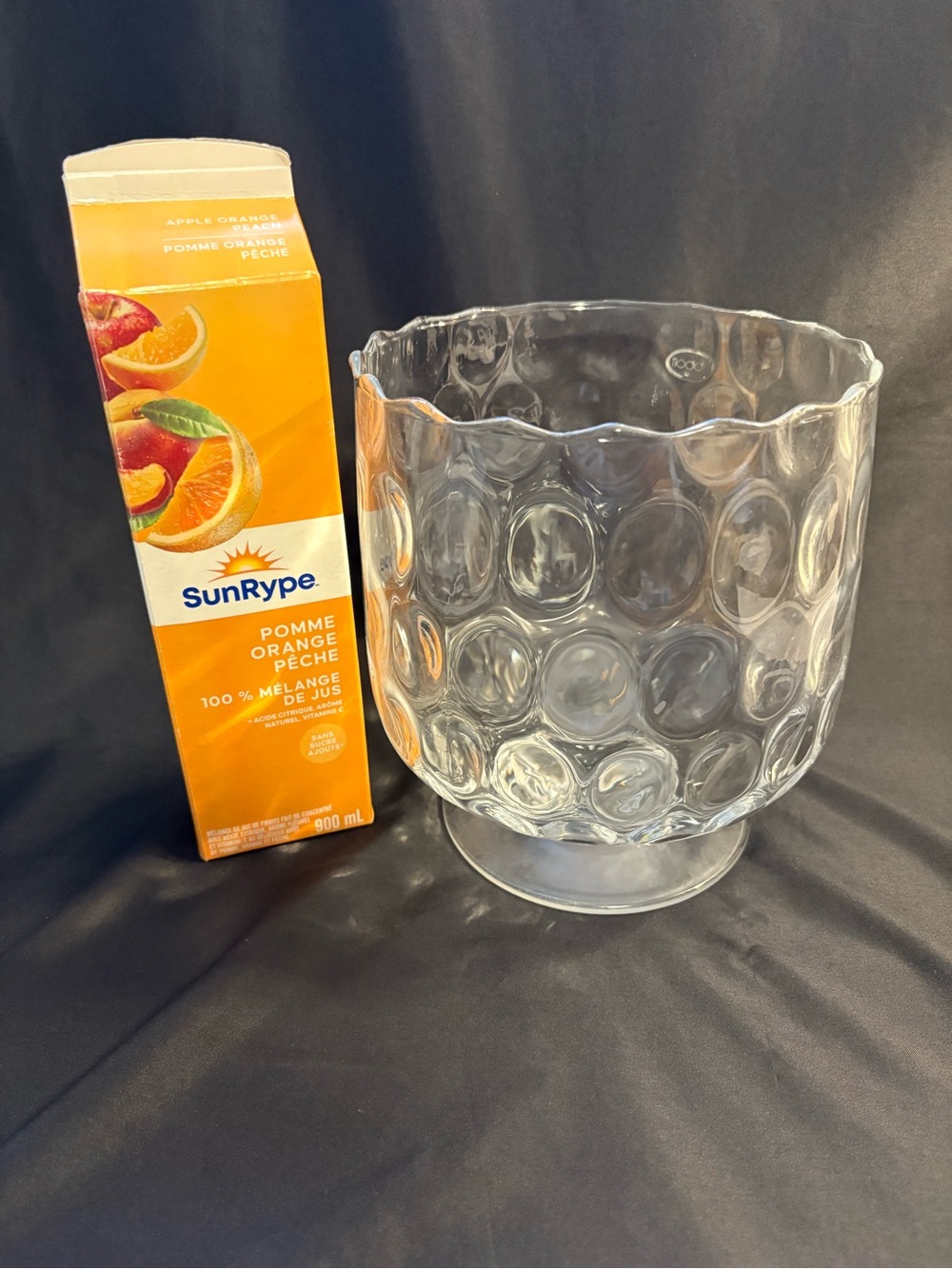 Hurricane dimple globe candle holder